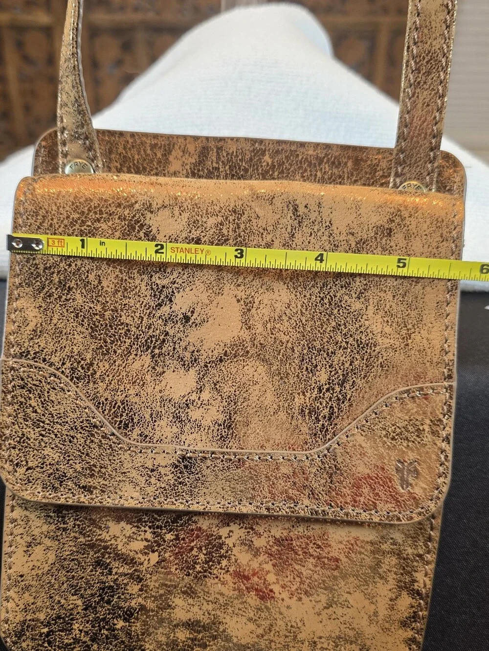 Frye Brown Suede Crossbody Bag - Picture 8 of 9